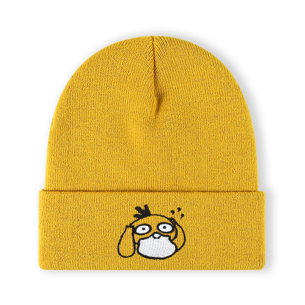 1 szt. Czapka zimowa z haftem 'DUCK', miękka, elastyczna, lekka, dla kobiet i mężczyzn, moda hip-hop na zewnątrz