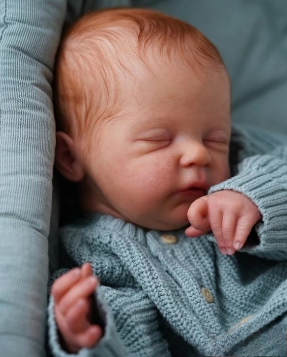 NPK 21'' Ręcznie Robione Wysokiej Jakości Niedokończone Niemalowane Części do Lalek DIY Zestaw Reborn Alix z Materiałowym Ciałem