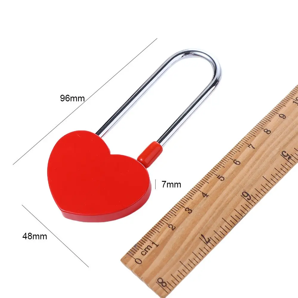 لوازم السفر الصغيرة للأزواج الذكرى السنوية على شكل قلب الحب الأبدي بدون مفتاح قفل الرغبات هدايا الزفاف قفل الحب التذكار #6
