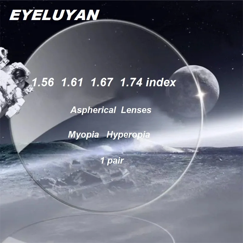 

Eyeluyan 1.56 1.61 1.67 1.74 index Aspheric Prescription Lenses Optical Lens Diopter Myopia Presbyopia Astagmatism Glasses