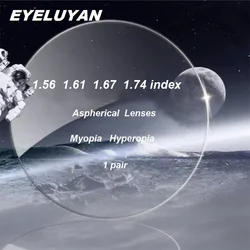 1.56/1.61/1.67/1.74 index Ultra-thin Aspherical Anti-radiation Resin Optical Myopia Discoloration Prescription Lenses