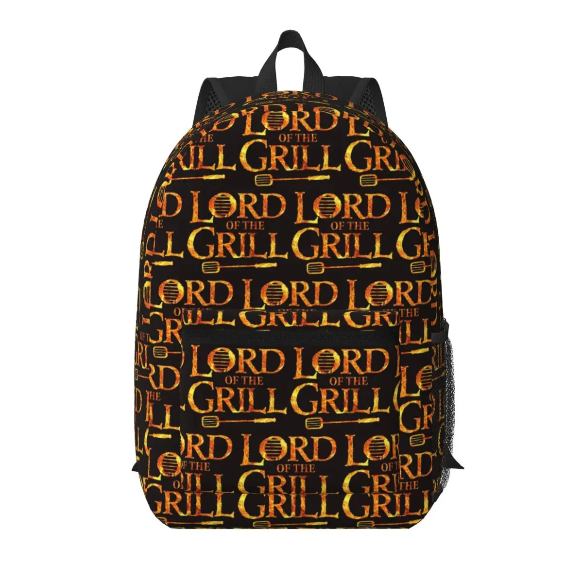 

Lord Of The Grill, Barbecue Chef Student Backpack School Bag Hiking Travel Daypack for Boys Girls Bookbag Shoulder Bags