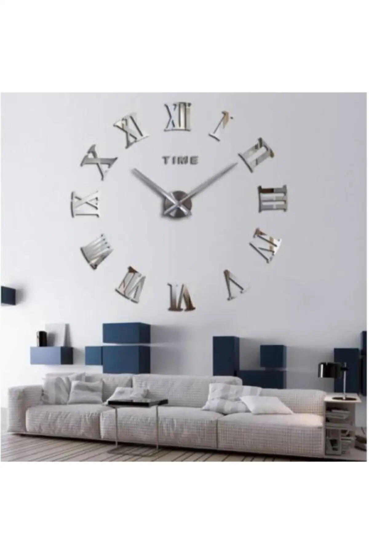 

Uras Decorative 3d Plexiglass Mirror Roman Digit Big size Wall Clock Wall Clock Creative Home Decor