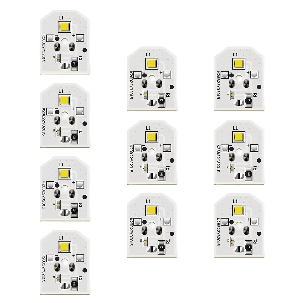LED RefriFor GErator Light 10 pcs Compatible with For GE WR55X25754 WR55X11132 2.2 cm x 1.7 cm Bright Long Life Design
