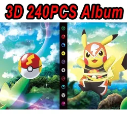 240PCS Pokemon Gengar Charmander Cartoon Album Card Book Map Letters Holder Binder Cartoon VMAX GX EX Game Collection Folder