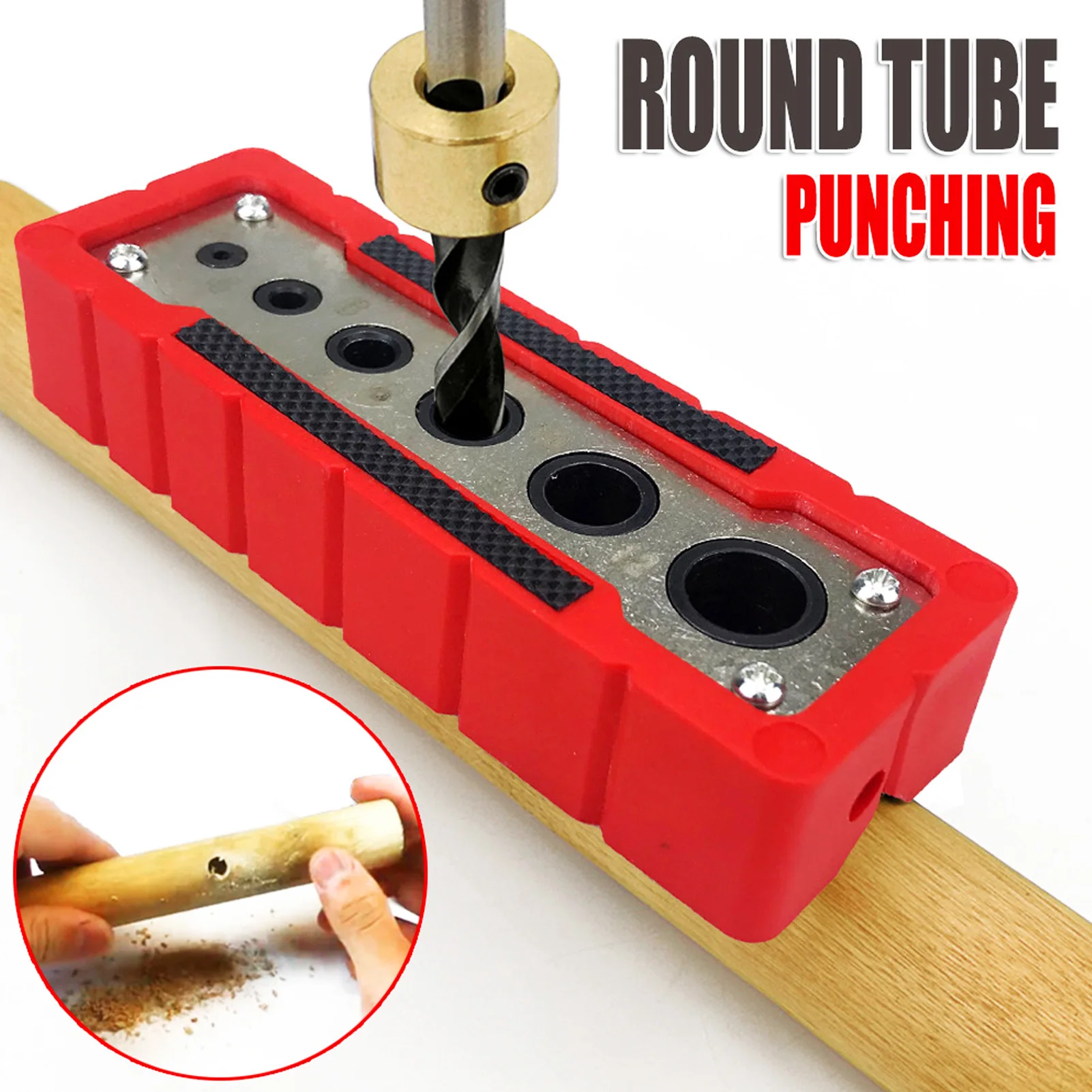 

Handheld Drill 2 to 12mm Woodworking Drilling Locator Wood Doweling Hole Woodworking Hole Punch Locator
