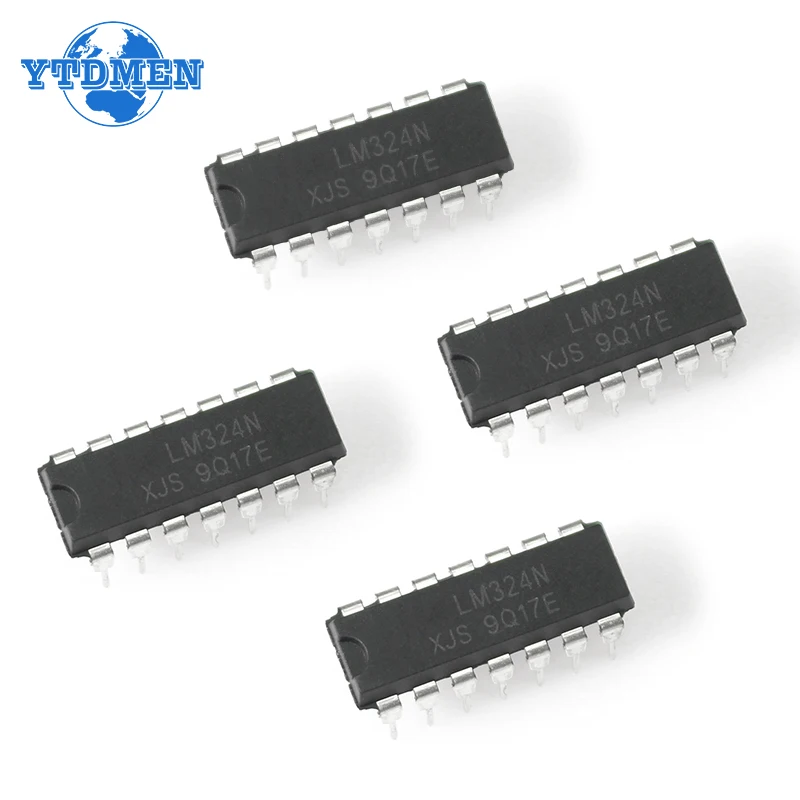 25pcs/box Integrated Circuits LM324N Operational Amplifiers LM324 DIP-14  IC Chip Kit