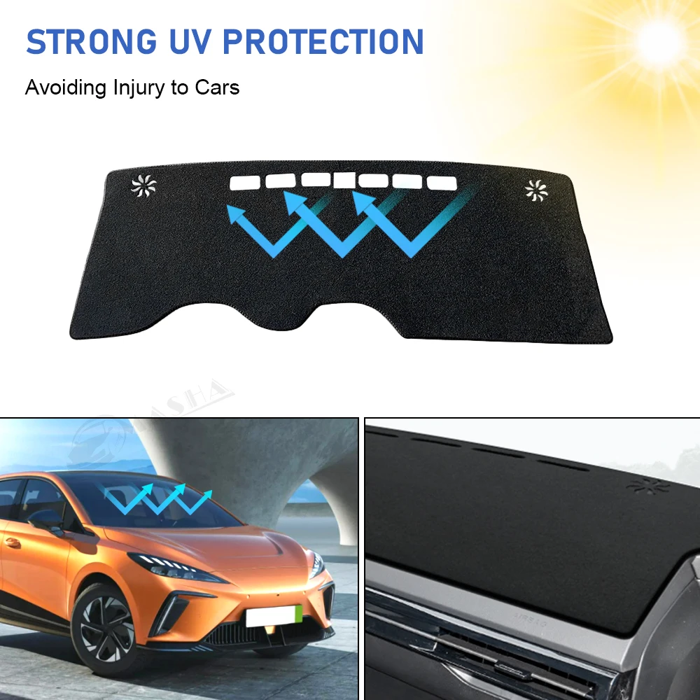 Car Dashboard Cover For MG 4 MG4 EV EH32 Mulan 2022 2023 2024 Pad Dash Mat SunShade Carpet Accessories Nonslip Protector