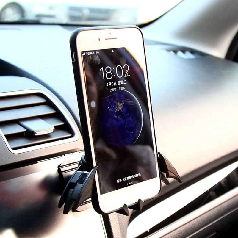 Bat-Shaped Gravity Air Vent Car Phone Holder for 4-6.5 Inch Phones