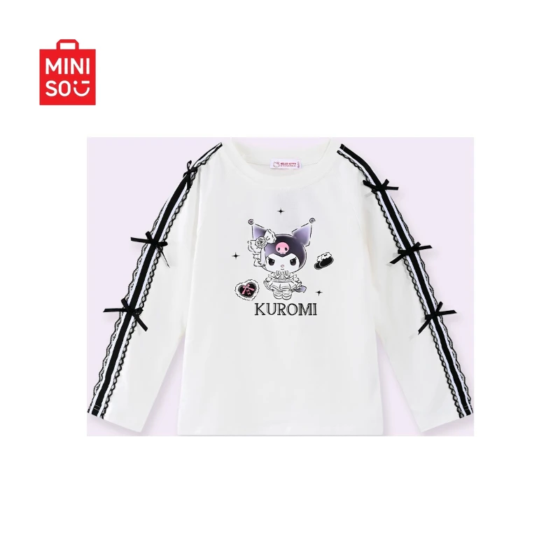 

2025 Girls Fall Hoodie, Bow Detail Long Sleeve Top for Big Kids & Teens Casual Wear