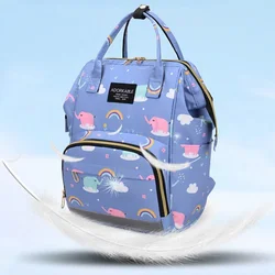 Mommy Bag Mother and Baby Fashion Skin Skin Mochi Light, Multifunctional Large -capacity Backpack