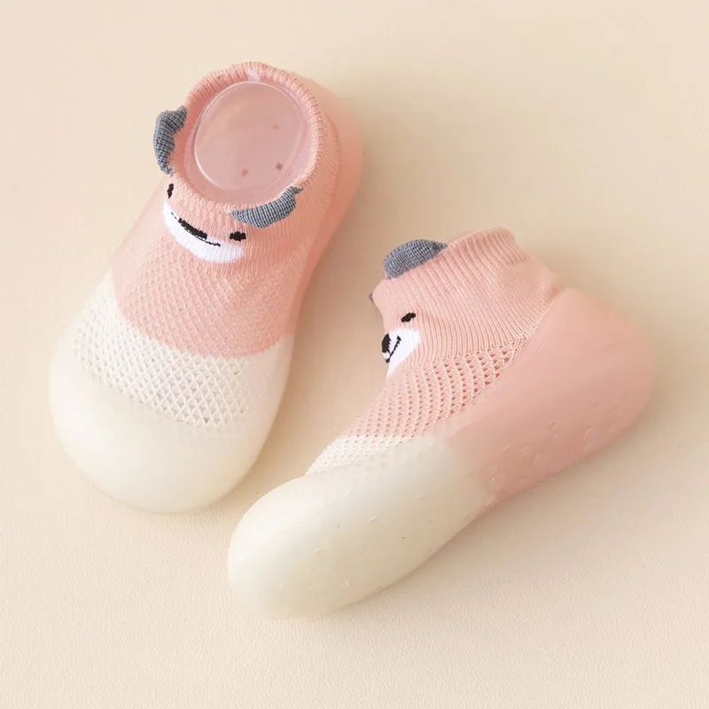 Yibubu-Chaussures de bébé à l'offre elles souples, chaussures d'intérieur pour tout-petits, chaussettes de sol respirantes en maille, chaussettes mignonnes à la mode