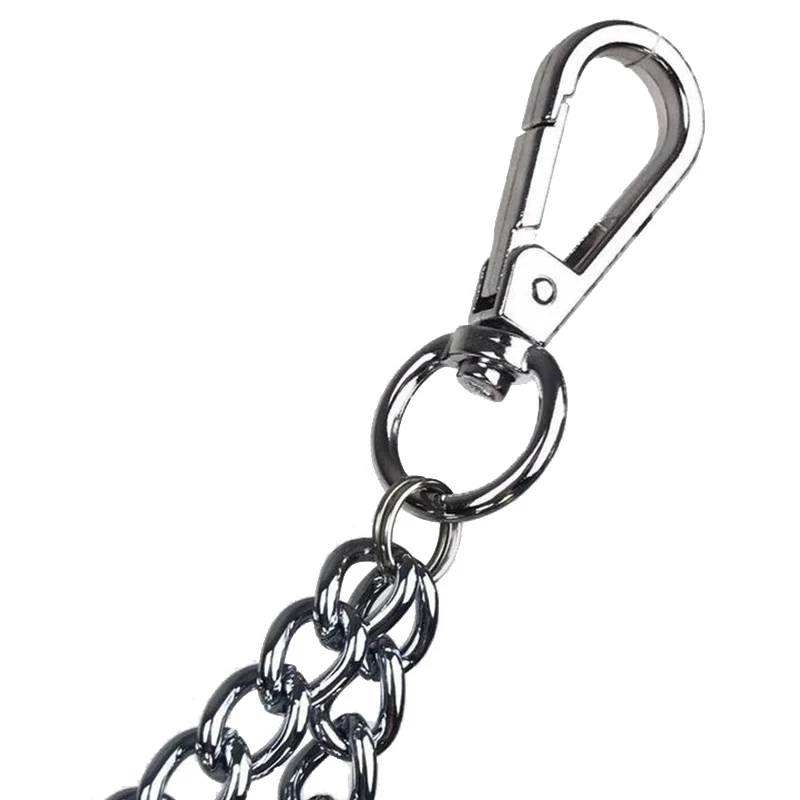 Metall Punk Rock Layered Kette Schlüsselanhänger Für Männer Frauen Taille Schlüssel Kette Brieftasche Jeans Hip-hop Hosen Gürtel Ketten schmuck Zubehör – Detail 5