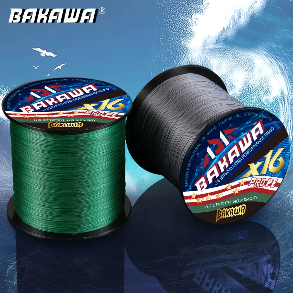 

BAKAWA 16 strands fishing supplies new 500M multifilament carp fishing Japanese Braided PE fishing accessorie fishing equipment
