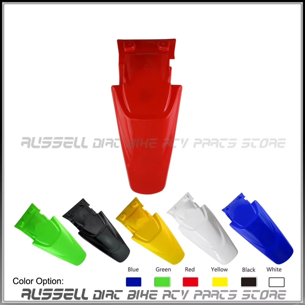 Motorcycle Rear Plastic Fenders Mudguards Fairing FOR MOTOCROSS DIRT Pit BIKE Spare PARTS KX65 KLX110  DRZ110