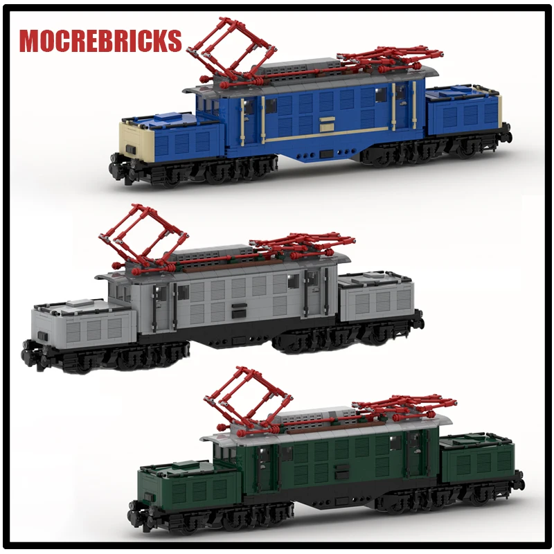 Motor Train MOC Building Blocks DB-Baureihe 194 E94 Electric Locomotive Assembly Model  Bricks Kit  Puzzle Children's DIY Toys