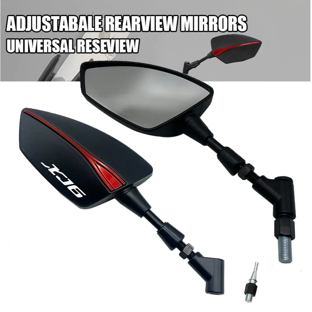 

For Yamaha XJ6 XJ6F XJ6N XJ 6 DIVERSION Motorcycle Adjustabale Side Rearview Mirrors Universal Rearview With Logo XJ6