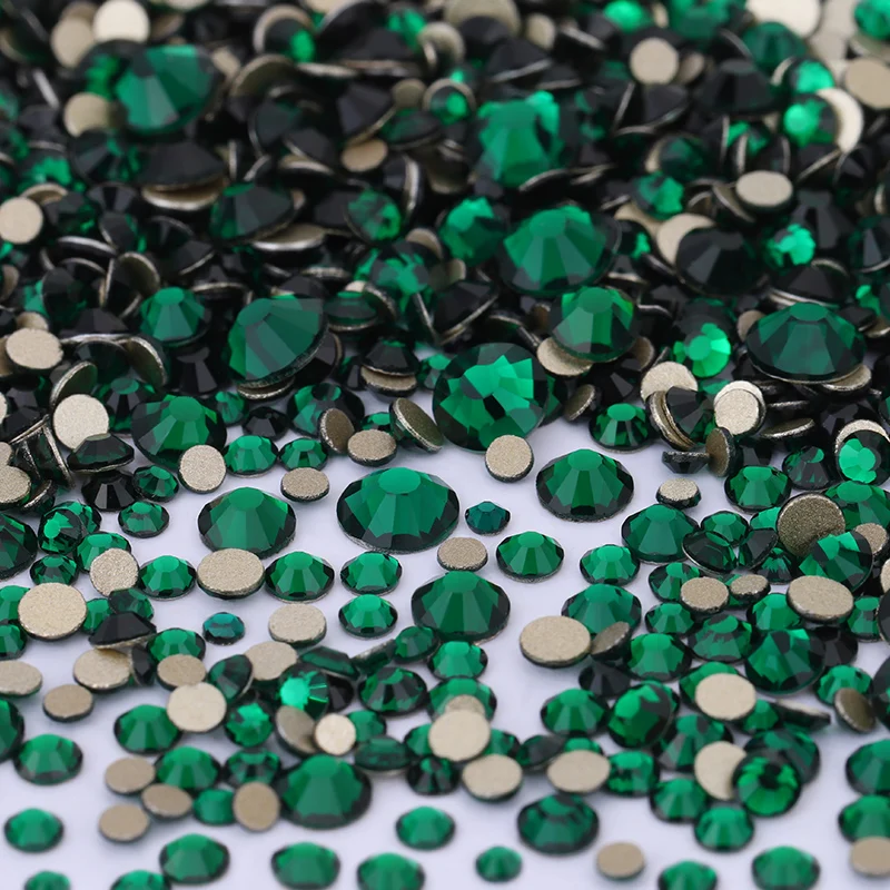 QIAO Kristall Non-Hotfix SS4-SS20 Gemischte Größen 1440 Stück Goldene Flache Strasssteine Dekorationen DIY Glitzersteine 3D Nagelkunst – Detail 10