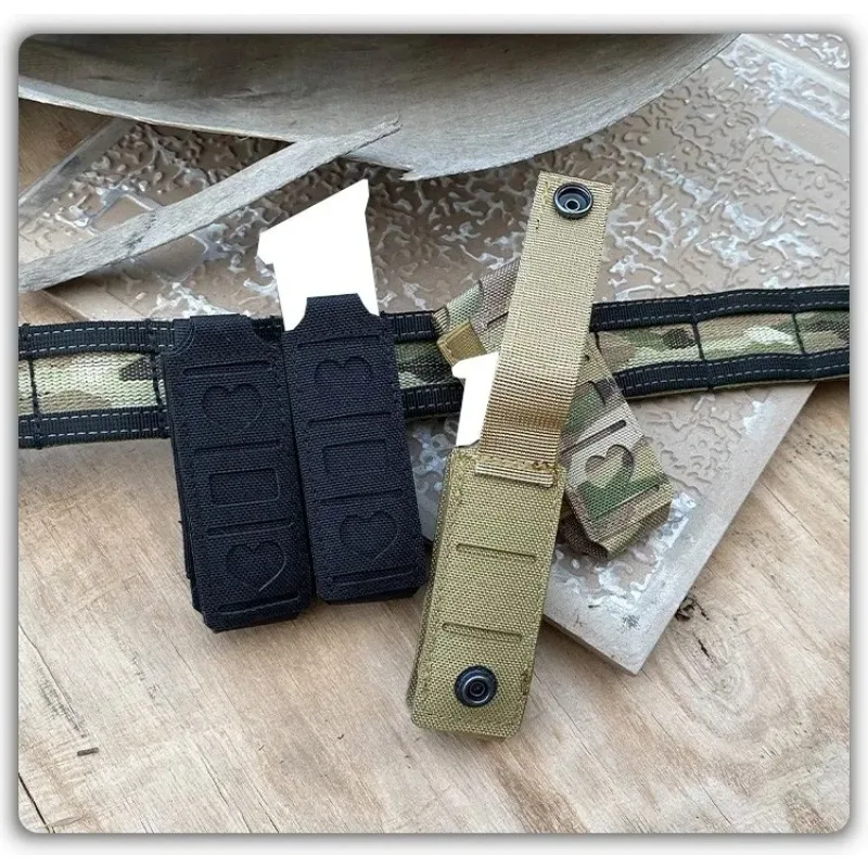 Molle 9MM Single Magazine Pouch Mini Zaklamp Holster Speelgoedpistool Pistool Mag Zakjes EDC Gereedschaphouder Heuptas