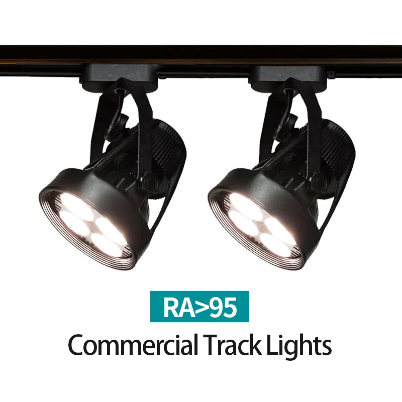 Clothing store spotlight store commercial led track light cob rail type spotlight super bright warm white / cold white light hig