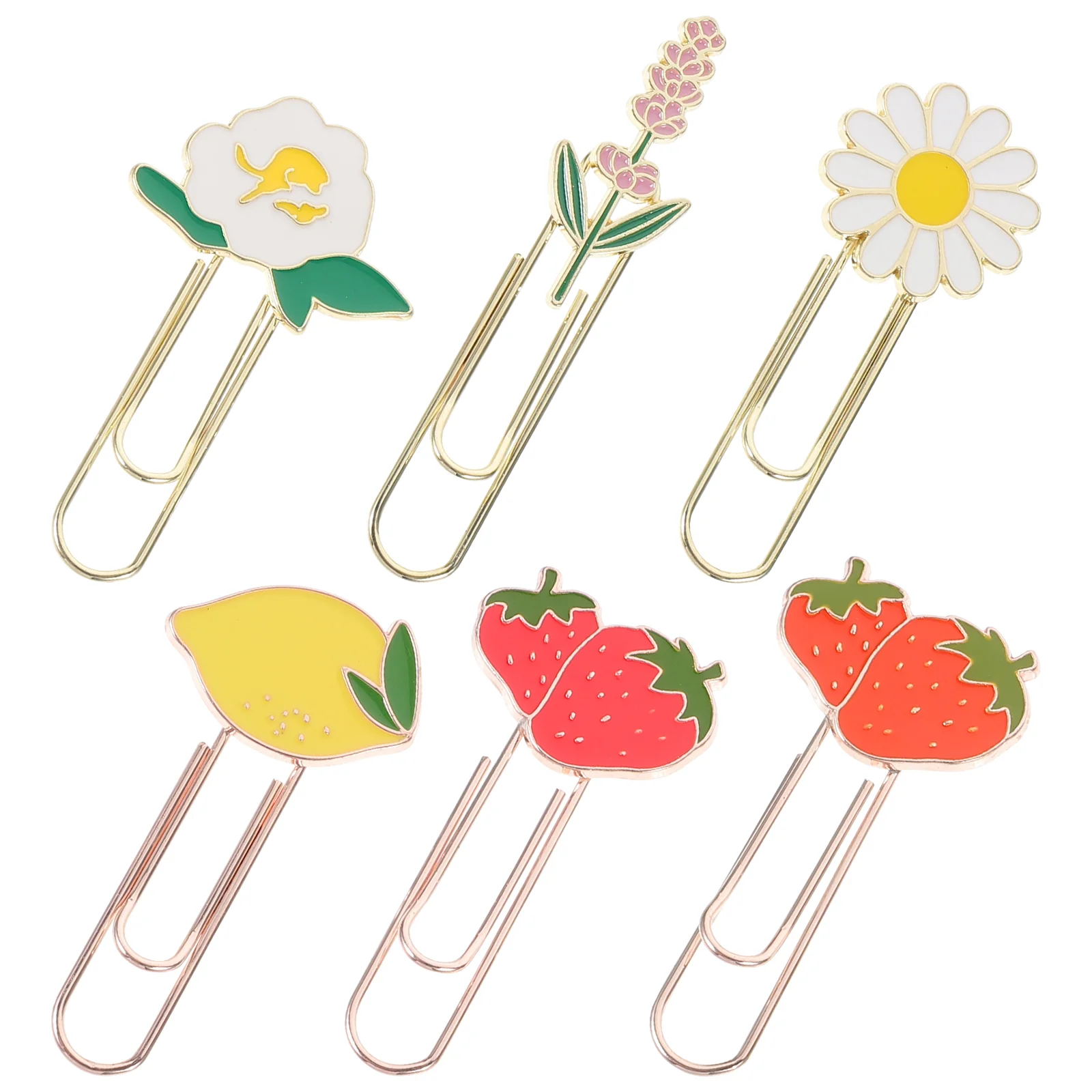 

6 Pcs Paper Clips Decorative Adorable Paperclips Small Office Supplies Multi-use Girl