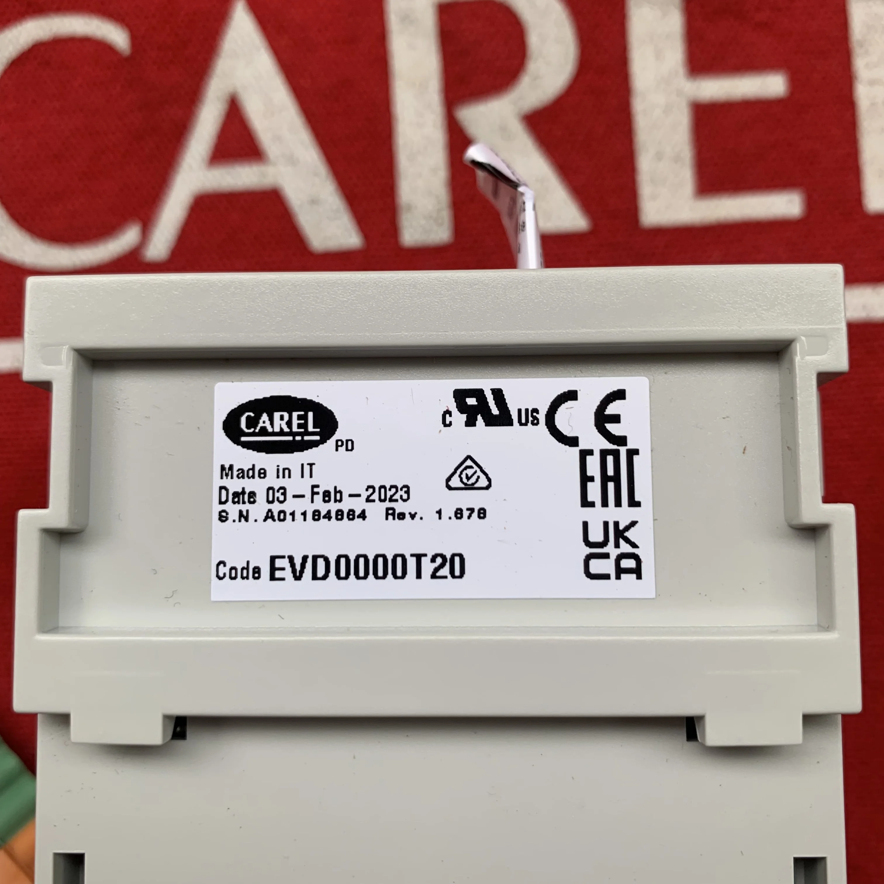 Expansão Eletrônica Válvula Driver Module, Itália CARLE, EVD0000T20