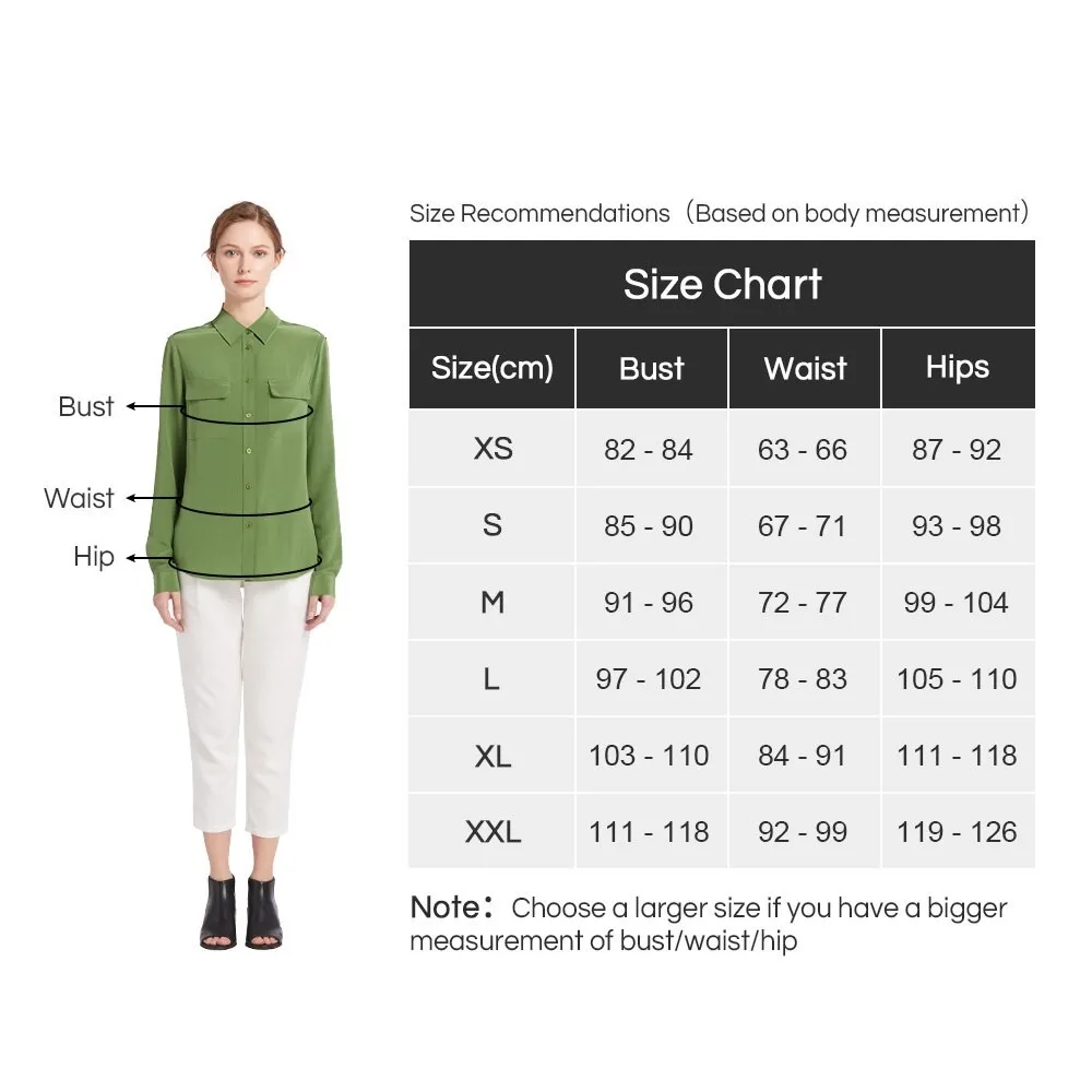 Real InjShirts-Charmeuse chinoise à patte de base pour femme, chemisier pour femme, naturel, brillant, élégant, dames, manches longues, 22 momme, 100%