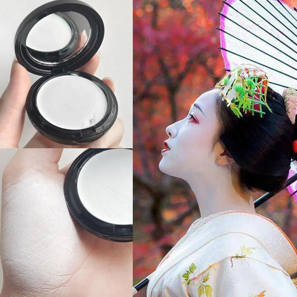 Goth White Makeup Foundation Cream Concealer Cosplay White Clown White Face Body Paint Zombie Make-Up Face Cream Halloween Face