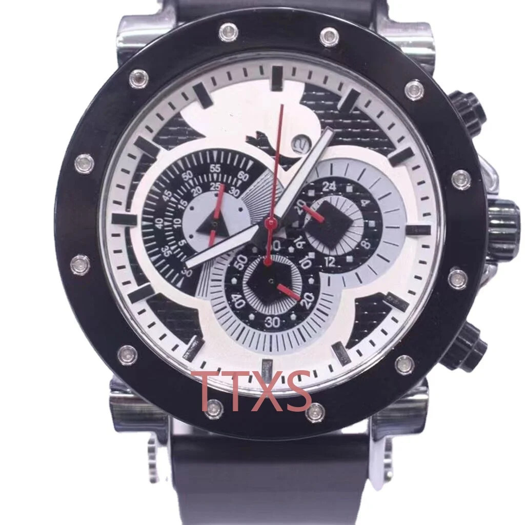 Quartz Multi-Function Tape Quartz Couple Large Plate Watch