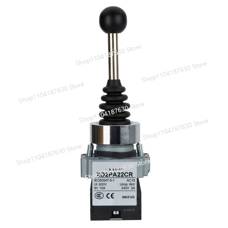 

XD2PA22CR Джойстик-контроллер, Easy Harmony XB2, пластик, 22 мм, 2 направления, центральный пружинный возврат, 2НО