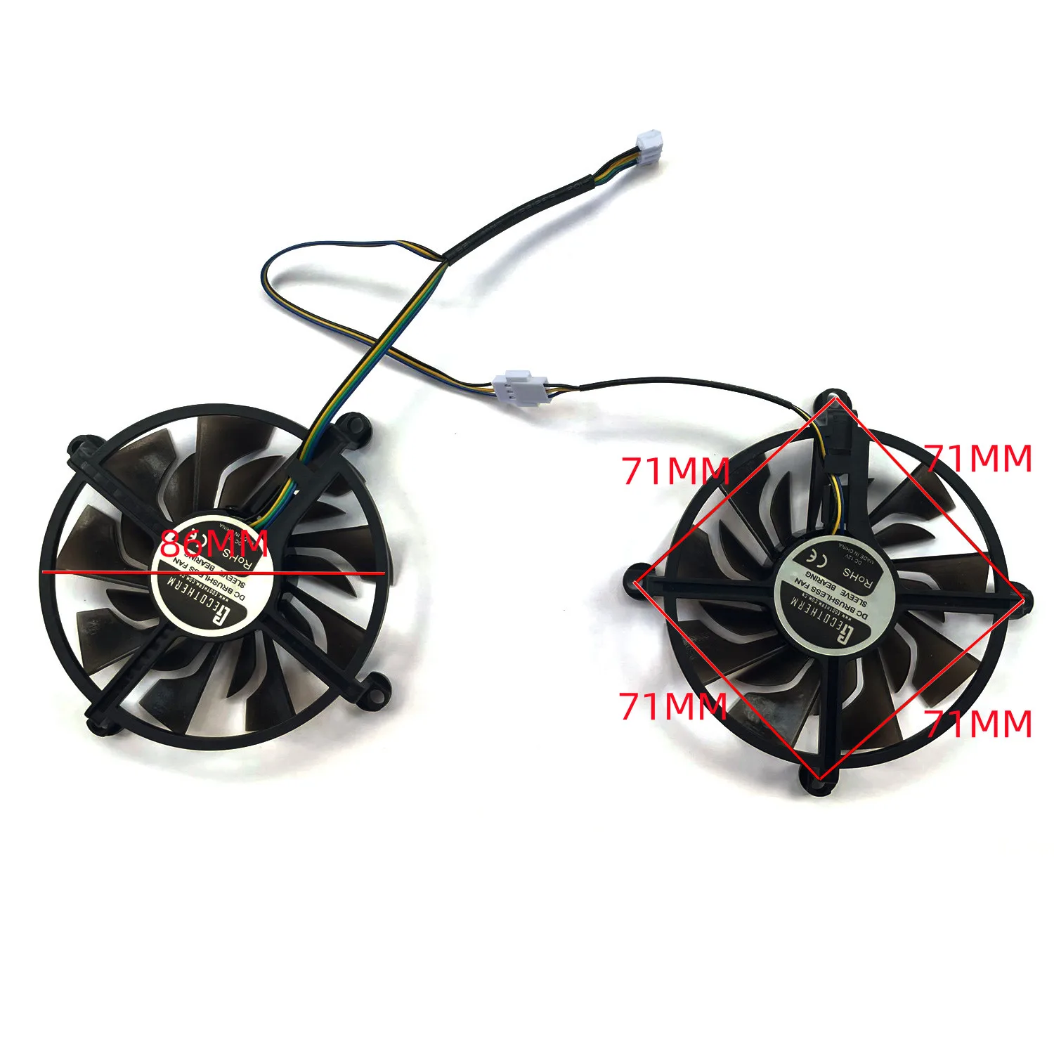 New Original 86MM 4PIN P106-100 GTX 1060 GPU Fan for ZOTAC GTX 1060 GTX 960 GTX 950 CMP106-100 Graphics Card Cooling Fan