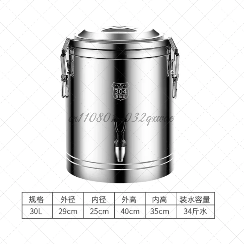 10L/20L/30L Insulated Bucket Stainless Steel Insulated Bucket Large Capacity Insulated Beverage Dispenser with Faucet
