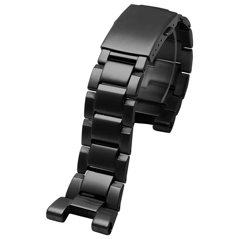 أشرطة ساعات من الفولاذ المقاوم للصدأ عالية الجودة للرجال - متوافقة تمامًا مع Casio GST - B100/S120/W300/S310/S300