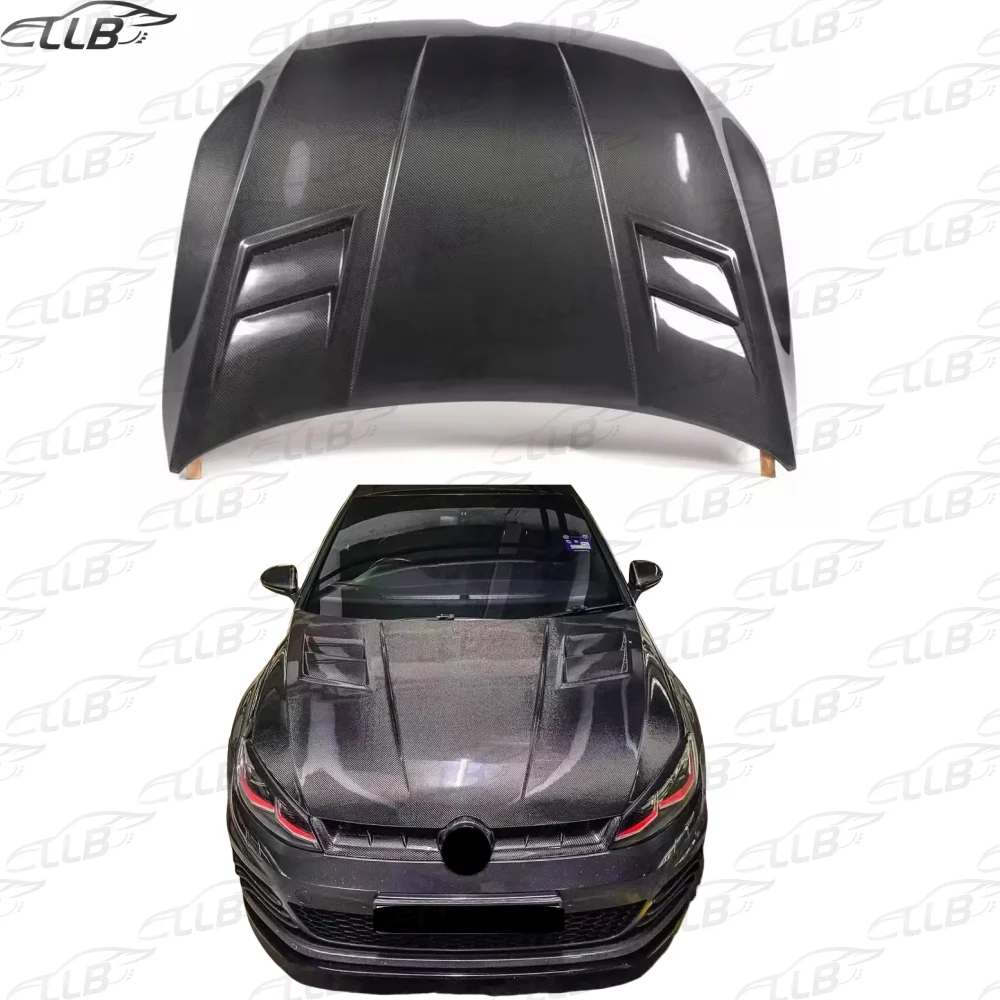 

For Volkswagen Golf MK7 7.5 GTI R 2014-2019 High Quality Real Carbon Fiber ASP Style Engine Hood Mk7.5 Carbon Fiber Hood