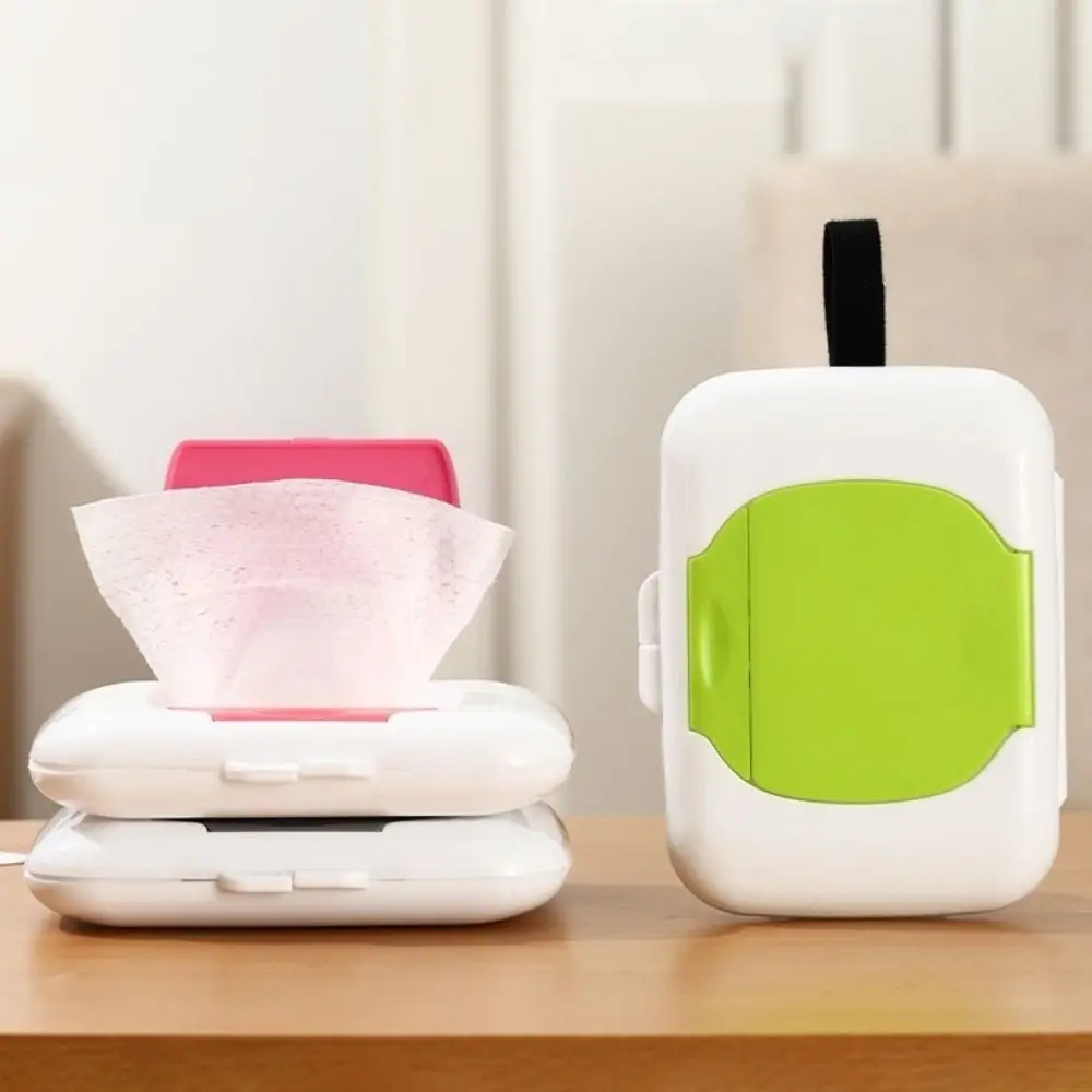 Multi-functional Refillable Wipes Dispensers Plastic Waterproof Wipe Holder Sealed Dust-proof Wet Wipe Case Crib
