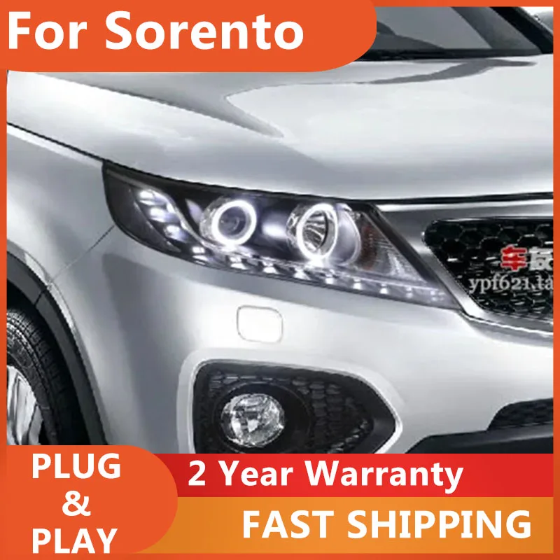 

Car Accessories for Kia Sorento Headlights 2011 2012 2013 Sorento Head Lamp DRL Turn Signal Low High Beam Projector Lens