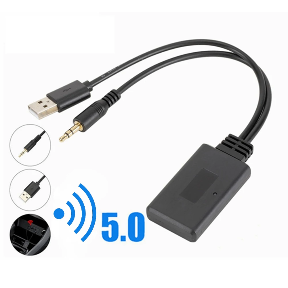 Bluetooth-compatible Music Audio Receiver Adapter Universal AUX Adapter Music Audio Stereo Receiver Auto Accessories