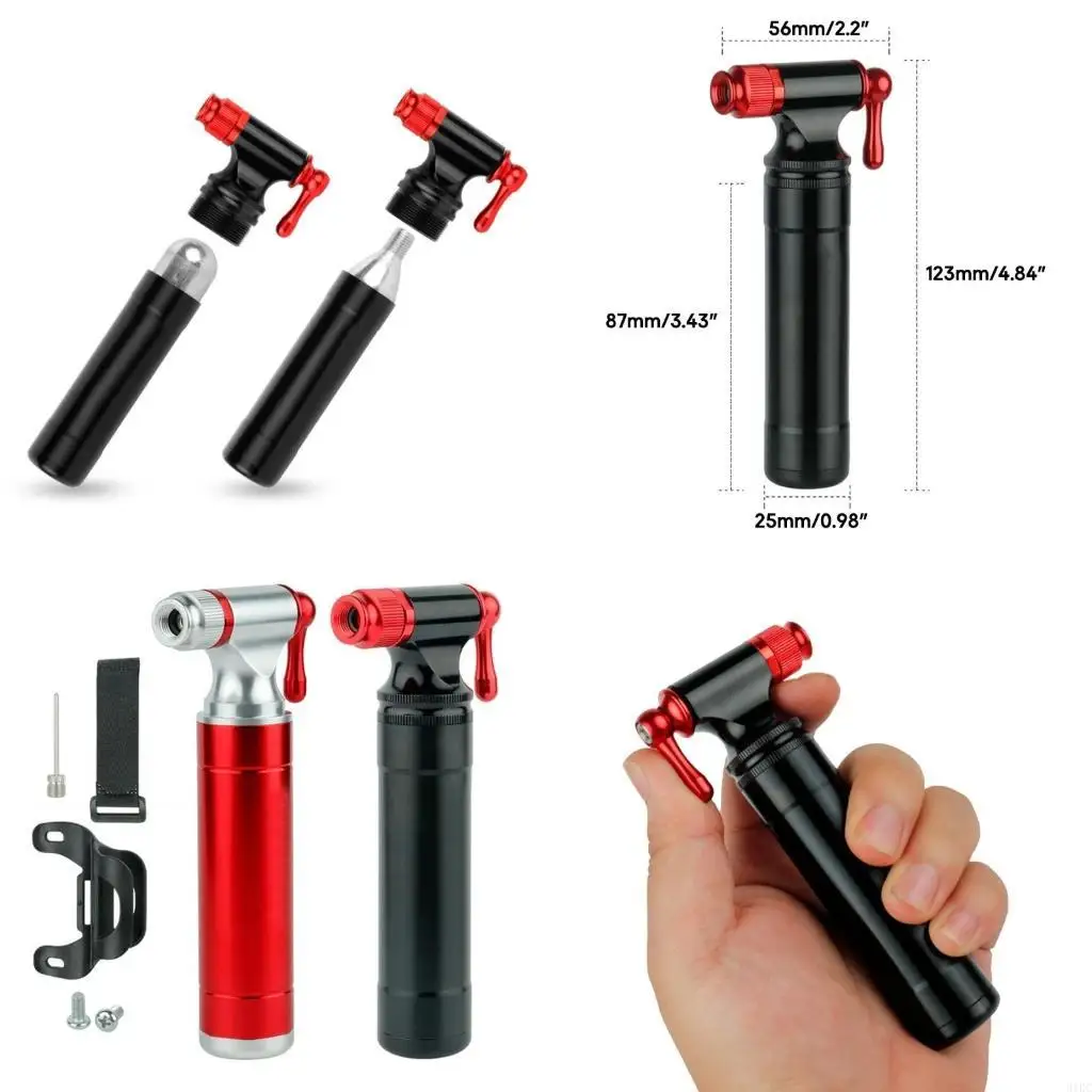 

Накачка велосипедных шин CO2, накачка велосипедных насосов подходит для Presta и Schrader Portabl