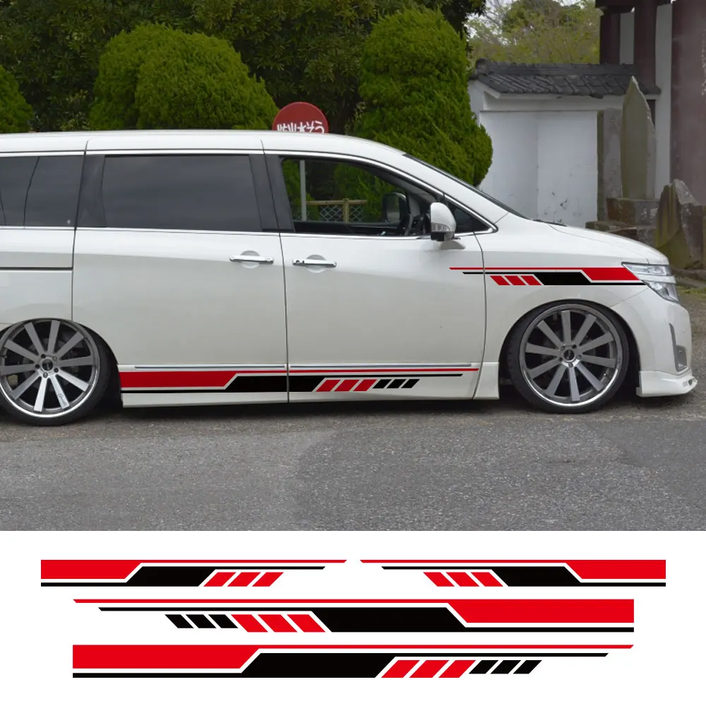 Car Door Side Stickers For Nissan Elgrand E50 E51 E52 2.5 3.5 Parts Camper Van Graphics Auto Tuning Accessories Vinyl Decals