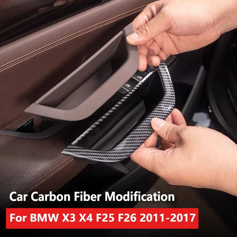 

For BMW X3 X4 F25 F26 2011-2017 Interior Door Handle Door Armrest Inner Handle Cover Car Interior Accessories