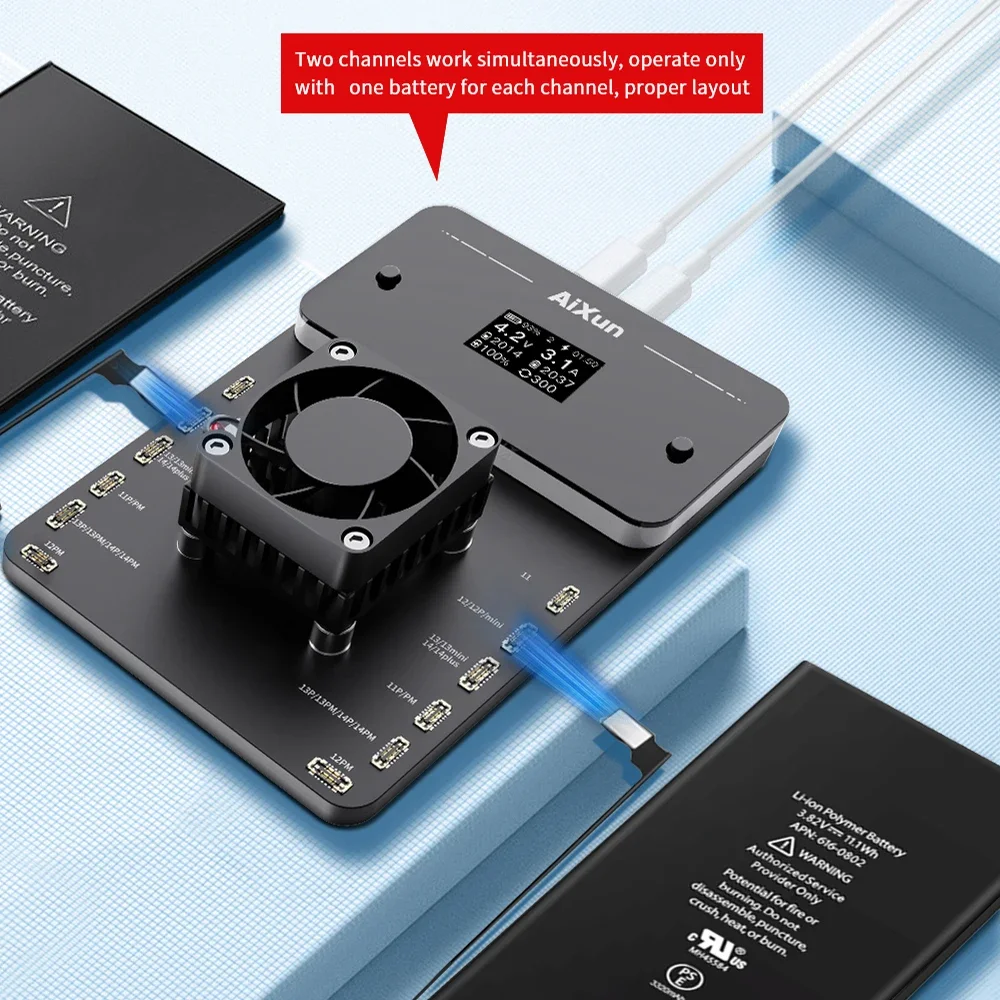 เครื่องสอบเทียบแบตเตอรี่ BC02 jcid aixun JC แบตเตอรี่ Apple การปรับเทียบสุขภาพสำหรับ iPhone 11 12 13 14 PRO MAX Series เครื่องมือซ่อมแซมแบตเตอรี่
