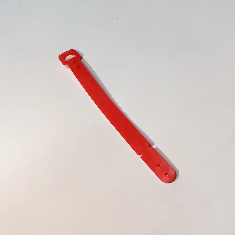 20 Stück Silikon-Gepäckanhänger-Riemen, farbiger Klebe-Gepäckanhänger-Riemen, PVC-Gepäckanhänger-Riemen, Gepäckanhänger-Hängeseil – Detail 6