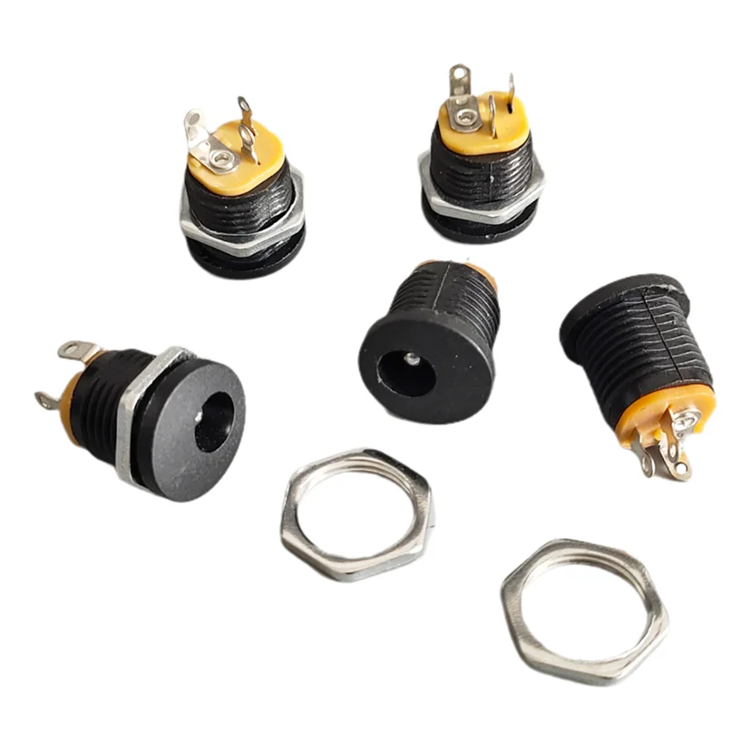 20Pcs X Dc Stopcontact Jack Socket 5.5X2.1Mm Diameter 5.5Mm Inner Pin 2.1Mm