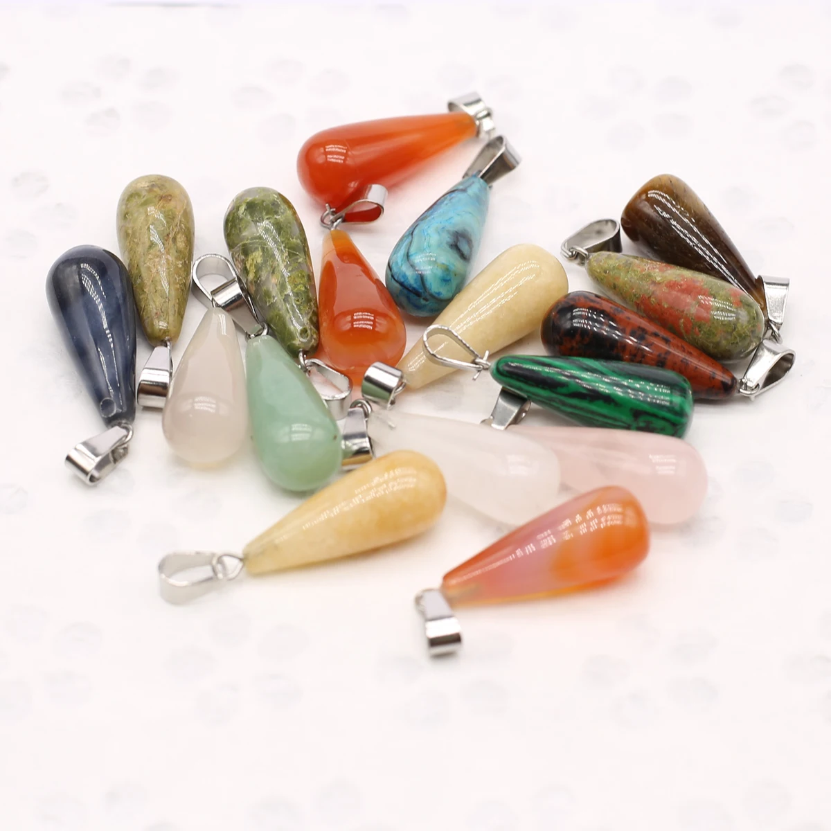 

25x10mm Natural Stone Gemstone Baseball Bat Fine Women's Earring Pendant for Jewelry Making DIY Necklace Accessories Loose Bead