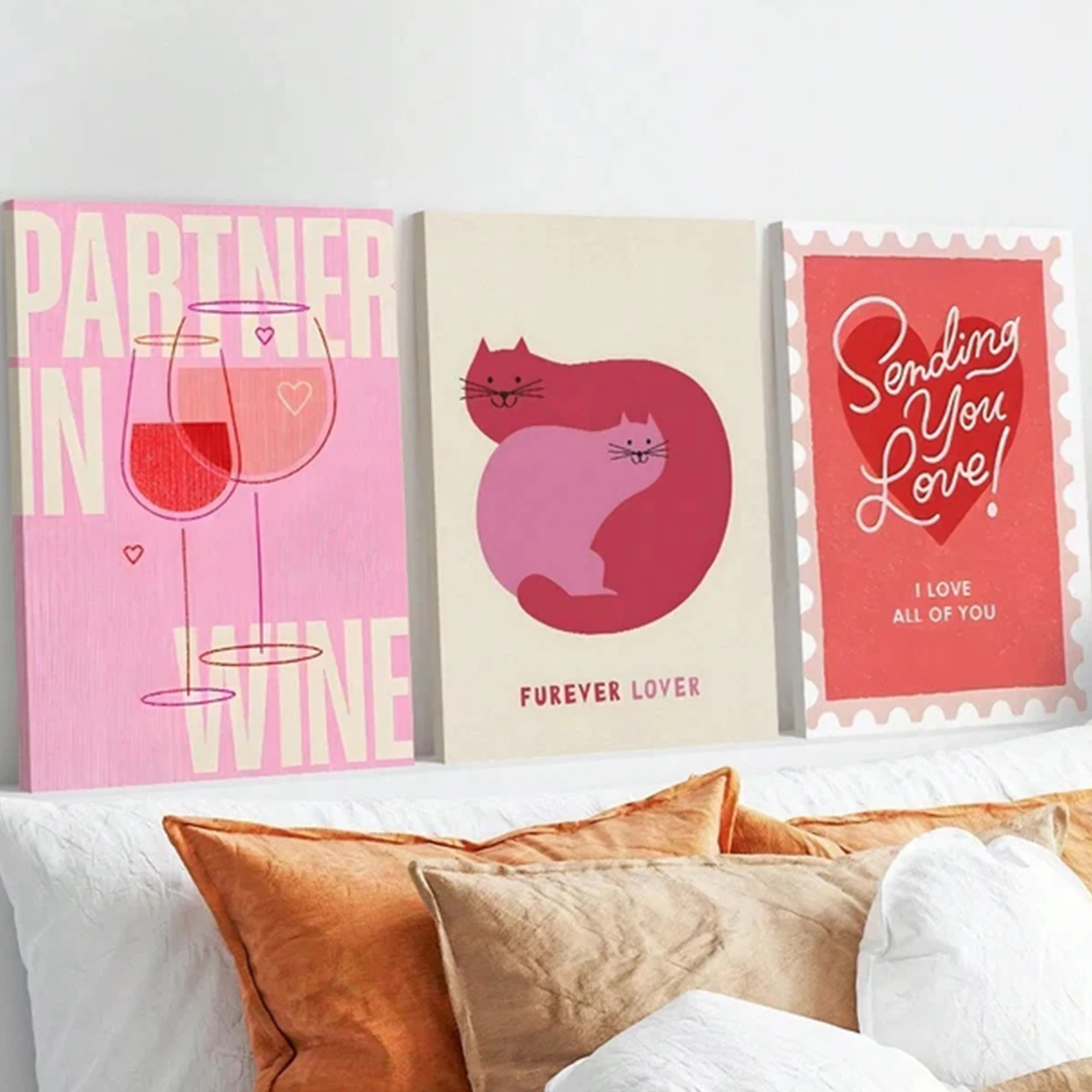 3 sztuki nowoczesnych różowych – Home Decor Cat recenzja i cena
