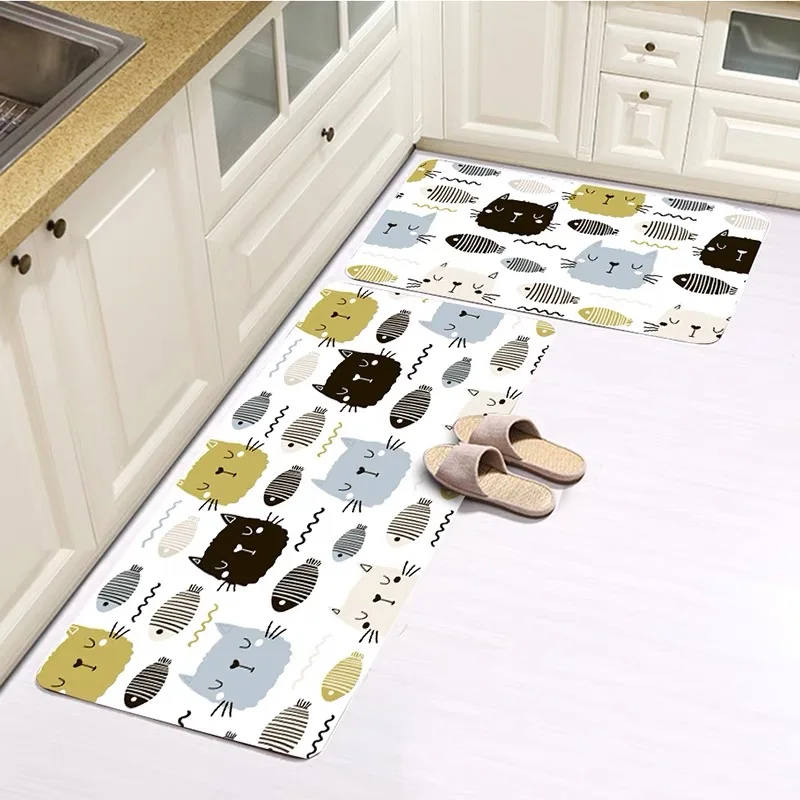 

VIKAMA Kitchenware - Patterned Mat, Non - slip & Absorbent, Fade - resistant, Kitchen Use, Home Decor