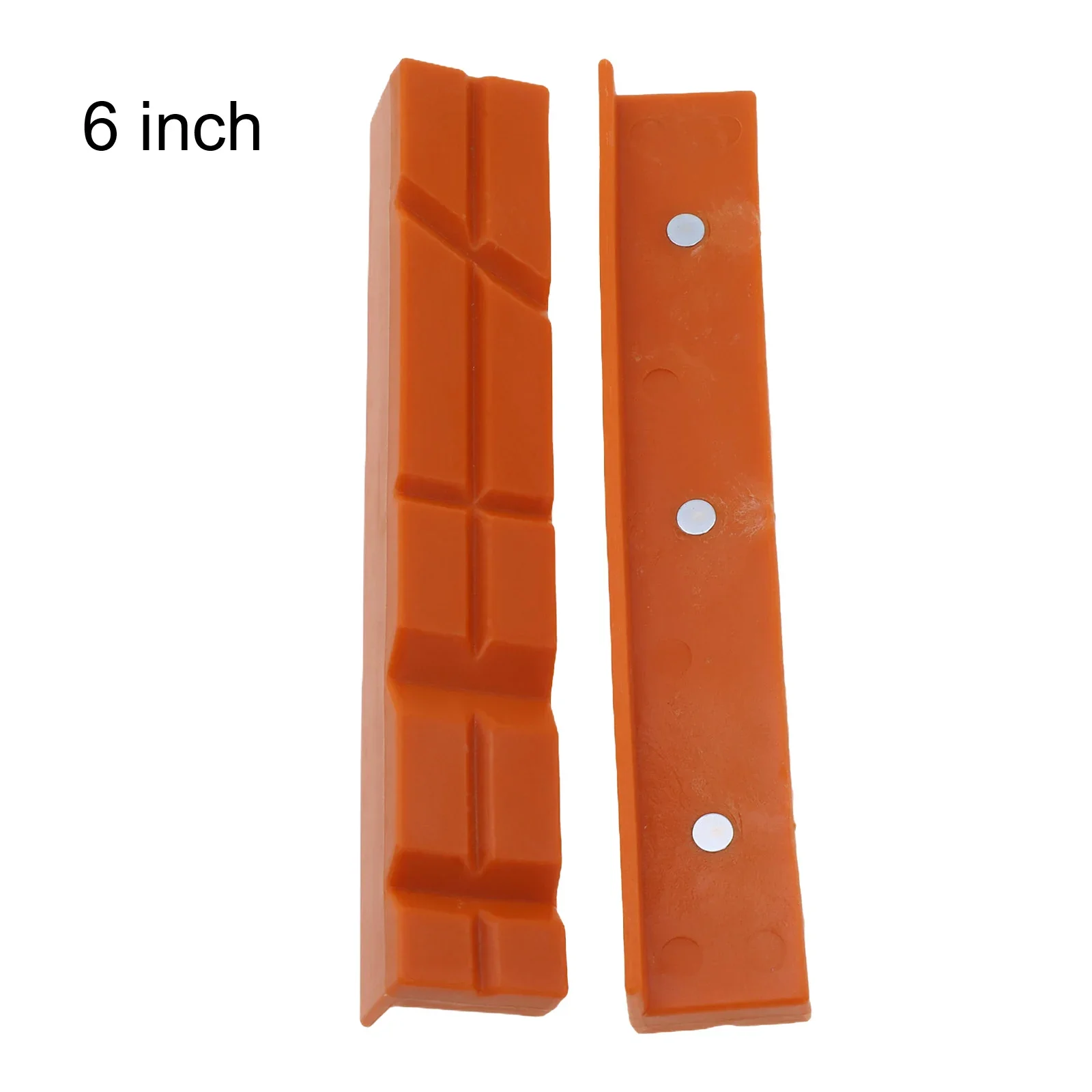 2pcs 4/5/6 Inch Magnetic Soft Pad Jaw Rubber For Metal Vise Bench Machine Tools Metal Wood Fixing Protection Part Tools