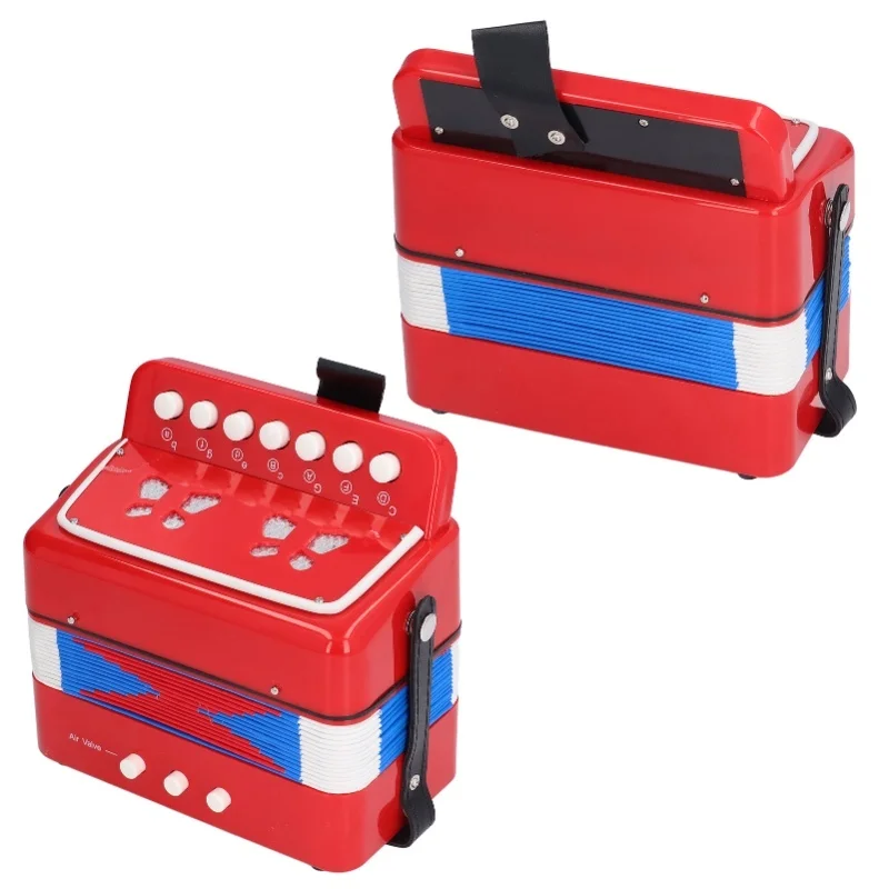 لعبة الأكورديون للأطفال 7 مفاتيح آلة موسيقية الأكورديون الصغيرة التعليمية للأطفال #6