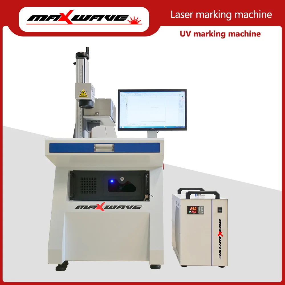 آلة ألياف الليزر Maxwave UV العلامات بالليزر للأجزاء الصناعية الطبية
