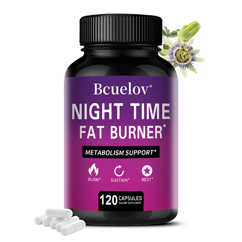 ليلة الموقد الدهون - 120 كبسولة، حرق الدهون في البطن، مكملات إدارة الوزن، التمثيل الغذائي، مستويات الطاقة والنوم #1